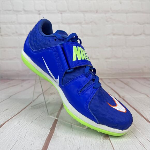 Nike High Jump Elite Track & Field Blue Spikes Shoes Mens Size 5.5 806561-400 - Picture 2 of 10